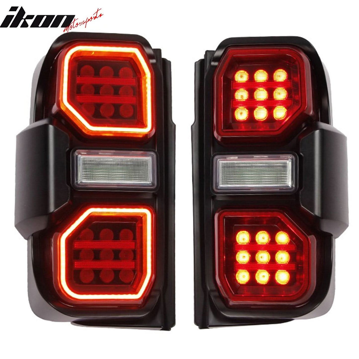 2021-2024 Ford Bronco Red LED Tail Lights Rear Lamps Assembly Pair