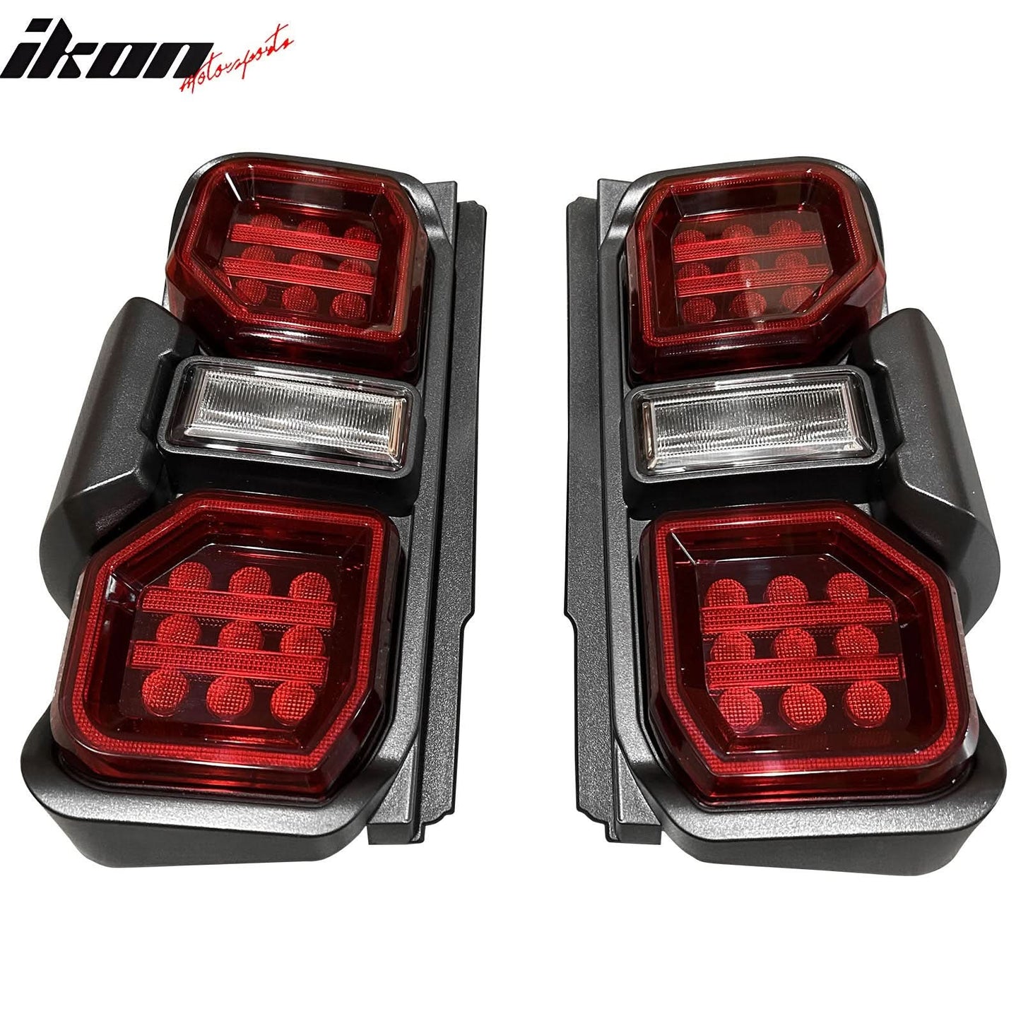 2021-2024 Ford Bronco Red LED Tail Lights Rear Lamps Assembly Pair