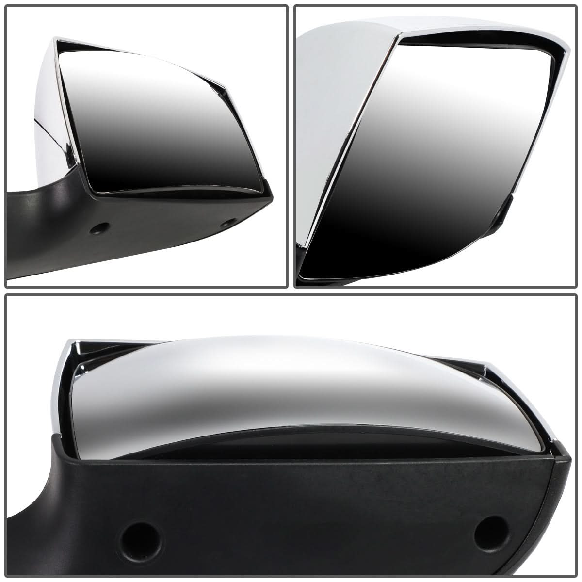 04-18 Volvo VN Series Hood Mirror Manual Sequential LED Black