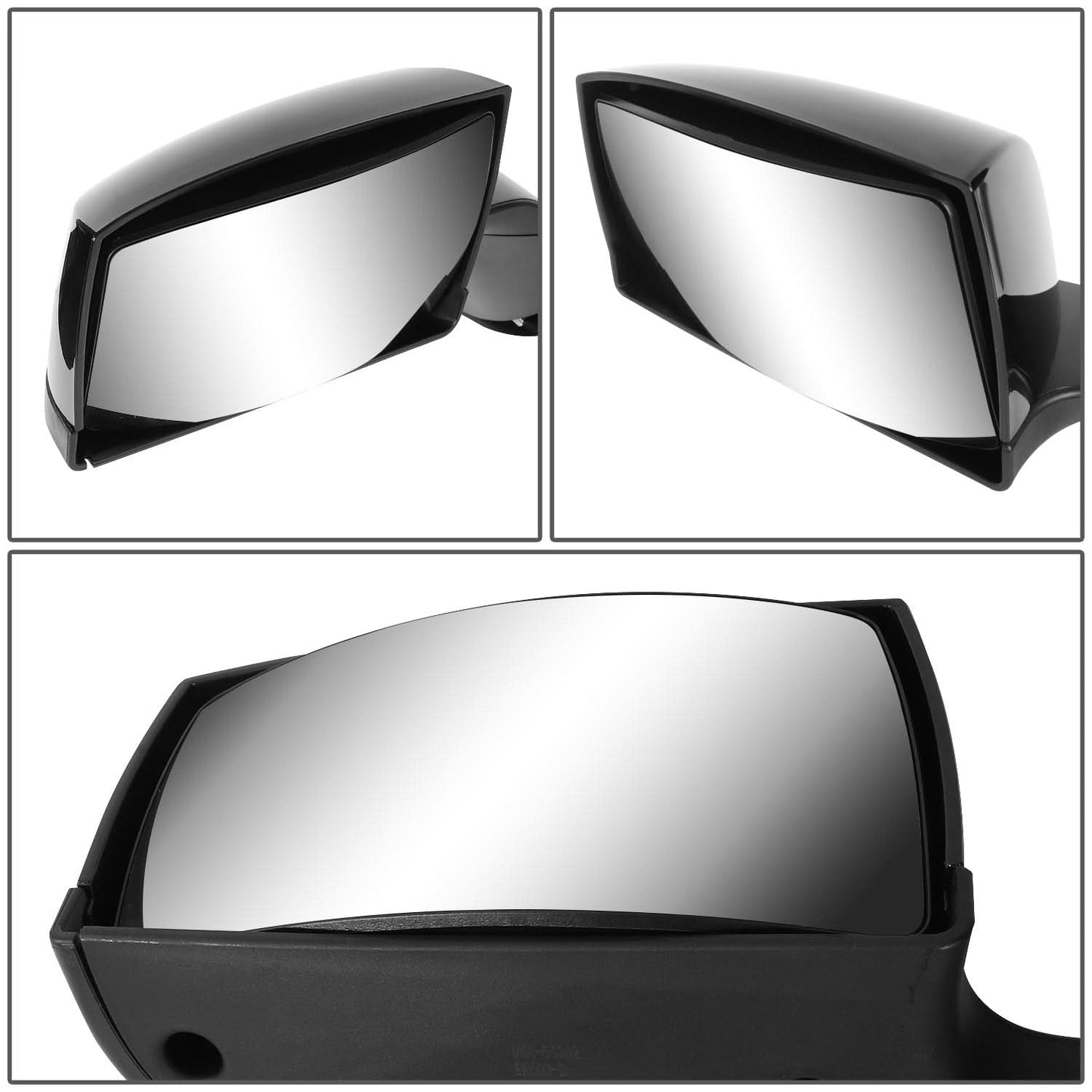18-21 Volvo VNL Hood Mirror with Amber Chasing LED L-Pattern