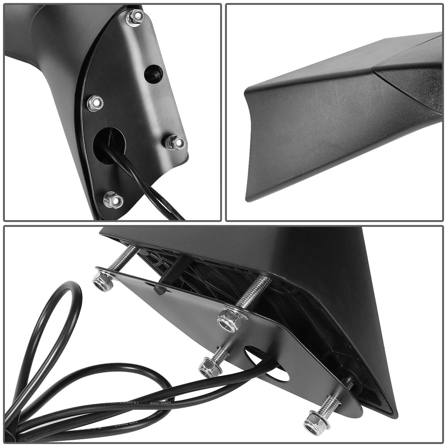 2018-2021 Volvo VNL Hood Mirror with Amber LED Arrow-Chevron