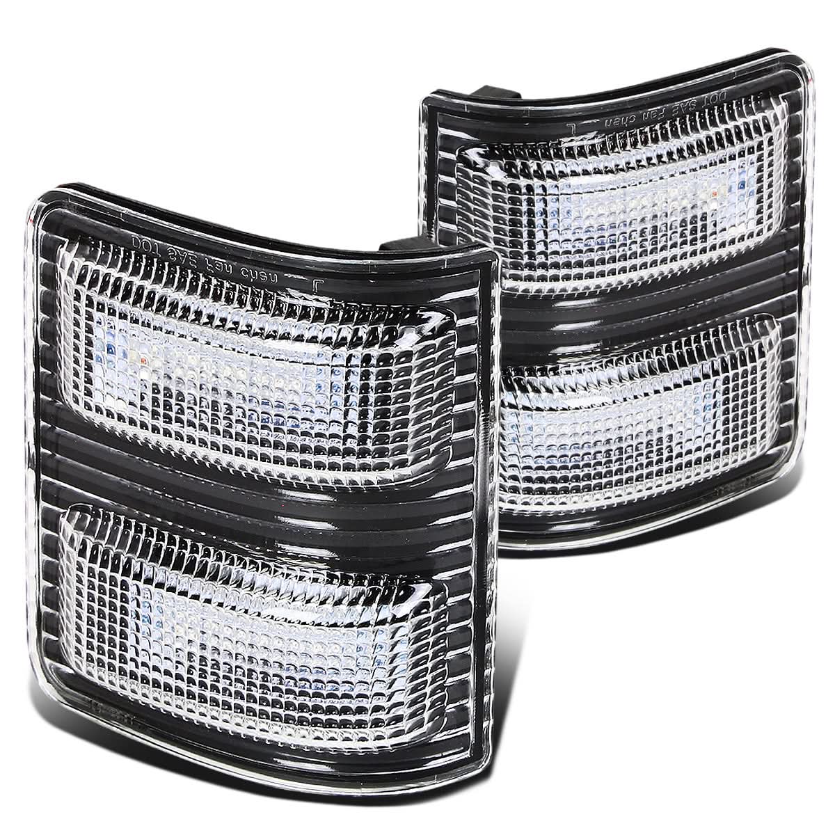 2008-2015 Ford Super Duty Towing Mirror Side Lights - Black/Amber