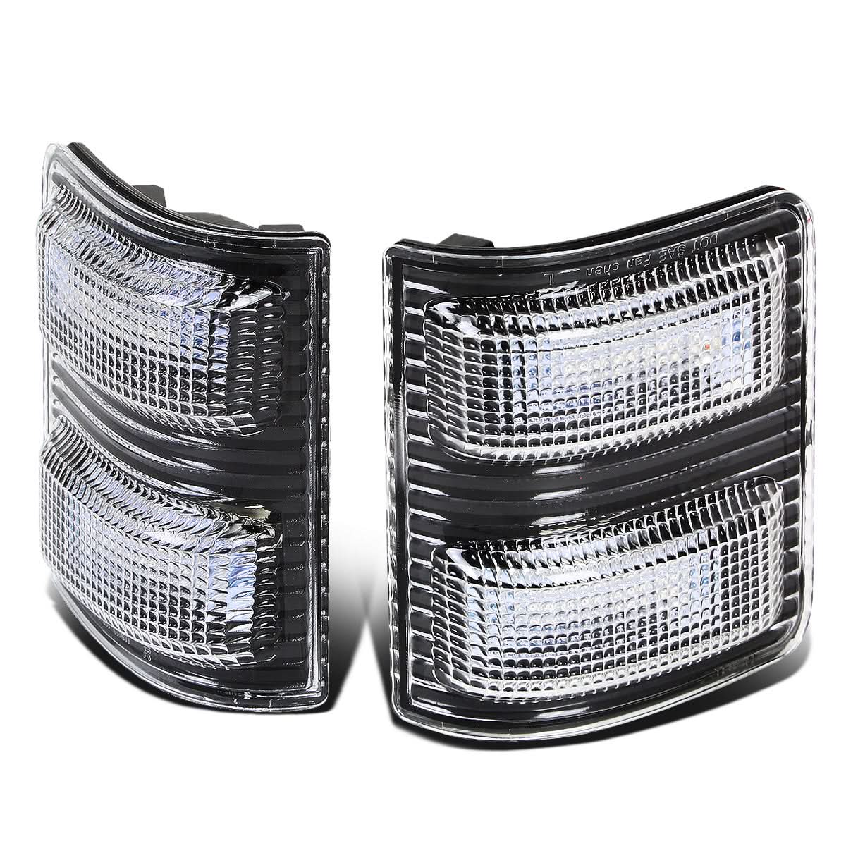2008-2015 Ford Super Duty Towing Mirror Side Lights - Black/Amber