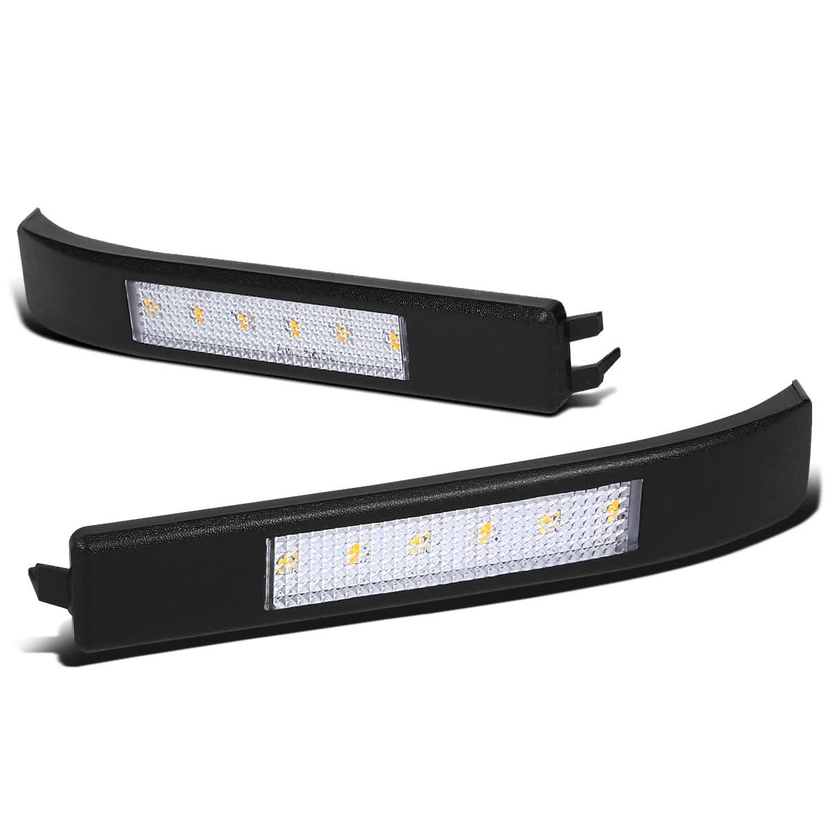 2009-2014 Ford F-150 Towing Mirror Side Lights - Chrome/Amber LED Pair