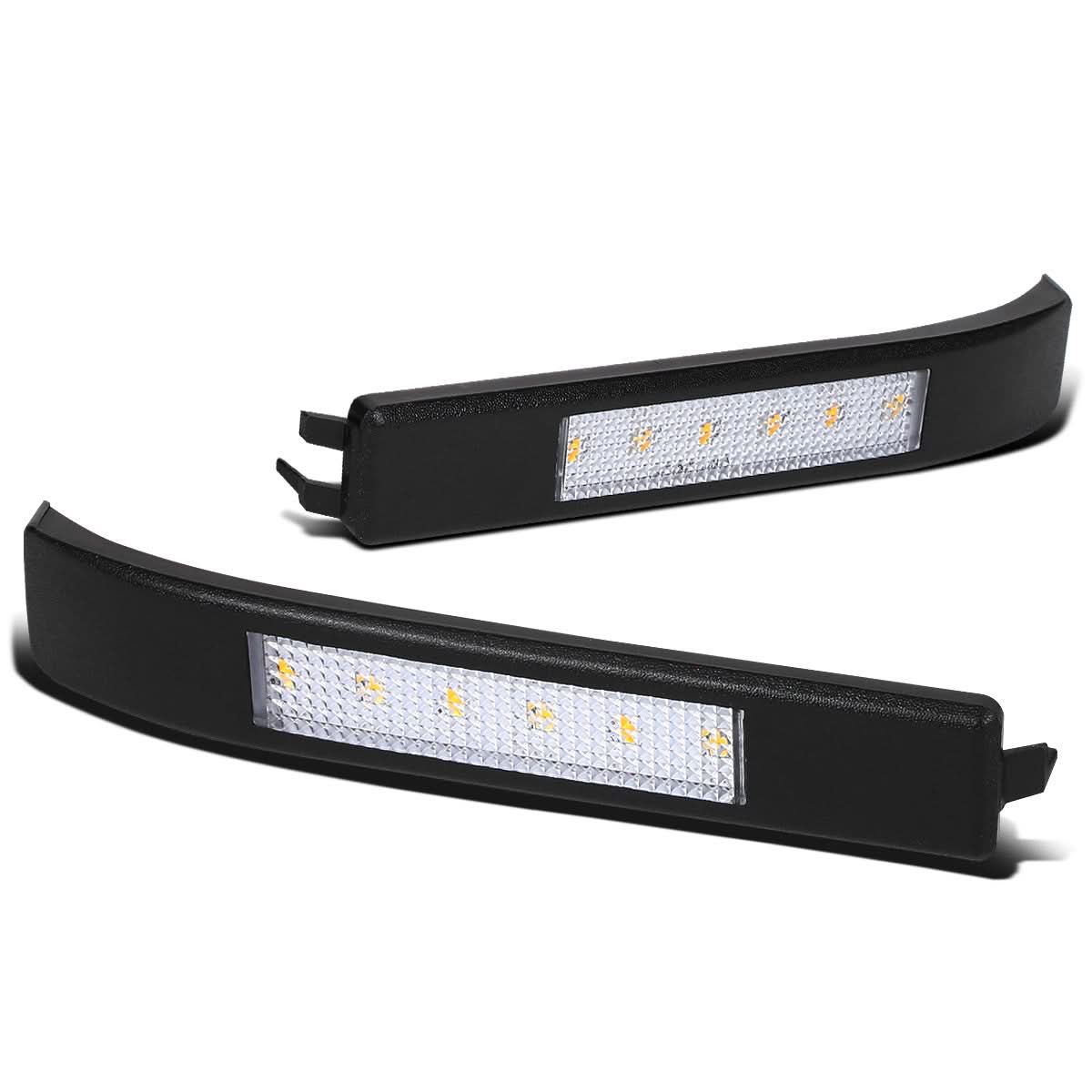 2009-2014 Ford F-150 Towing Mirror Side Lights - Chrome/Amber LED Pair