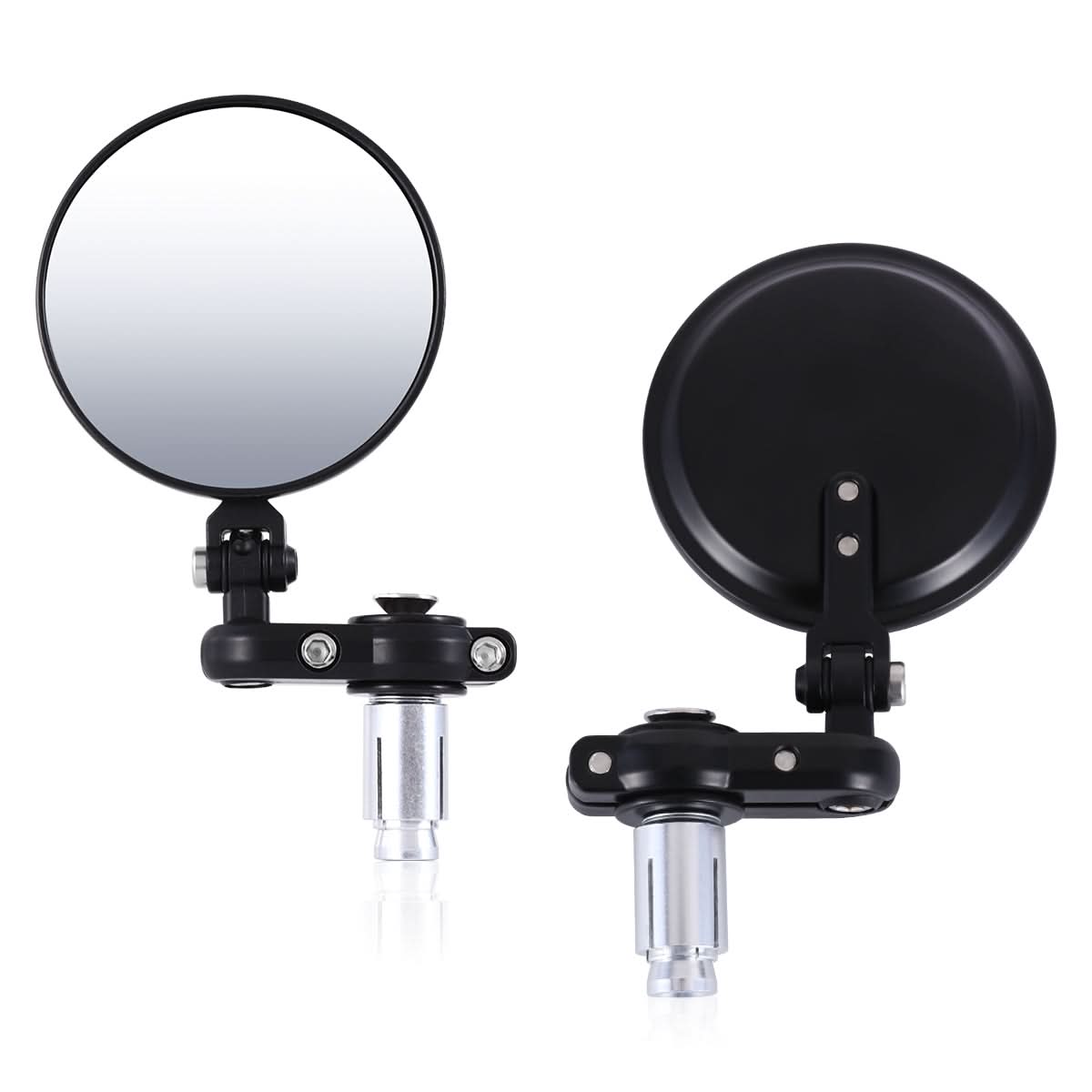 Motorcycle Bar End Mirror Black