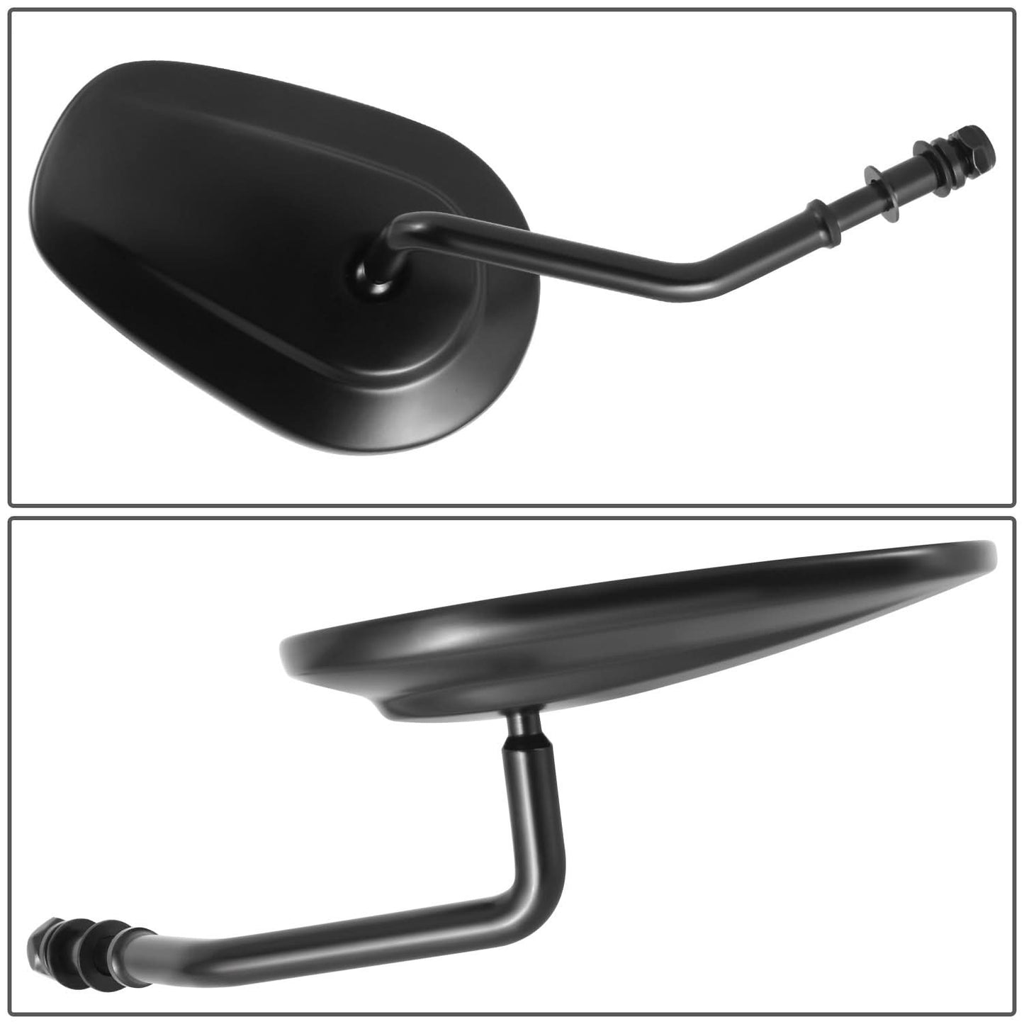 Universal Motorcycle Rearview Mirror Black