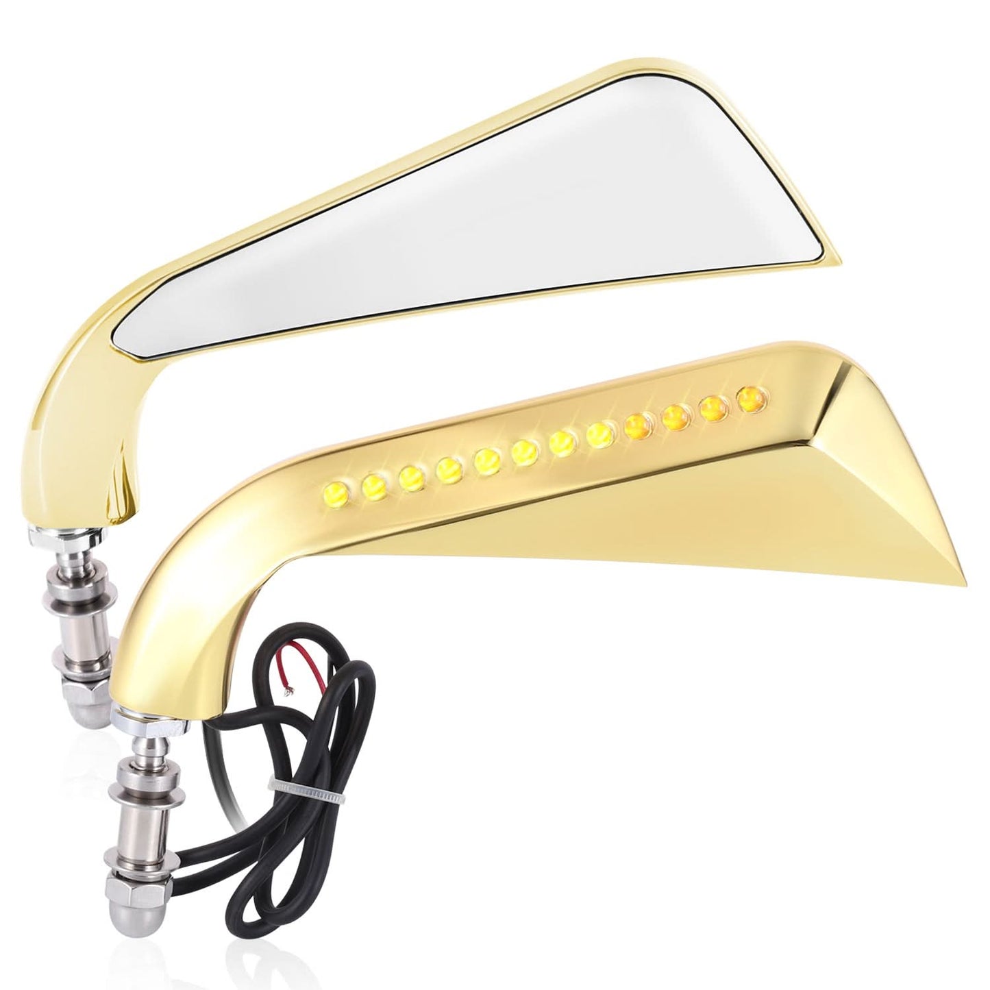 Motorcycle Rose Gold Rearview Mirror
