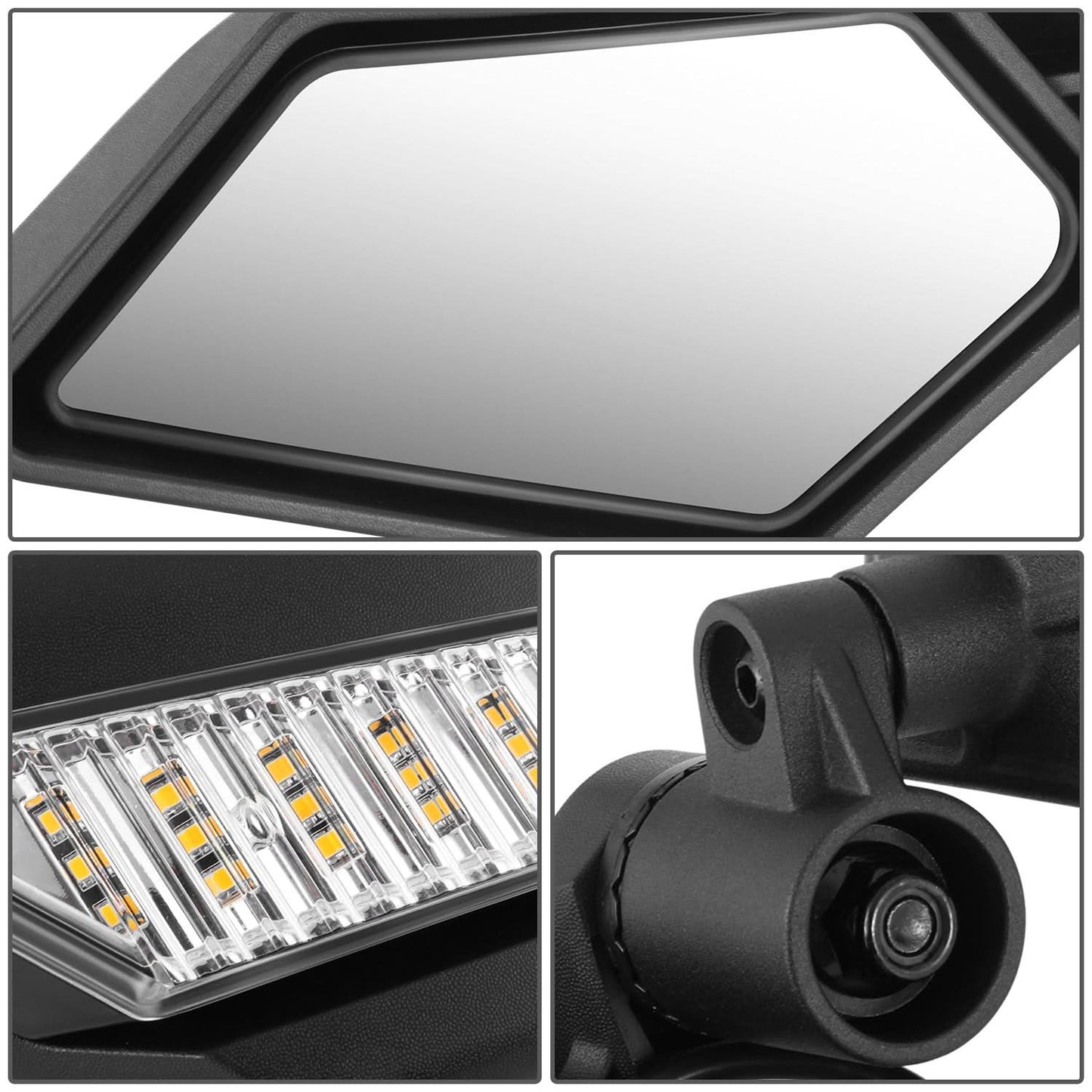 Universal UTV Side Mirror with LED Light