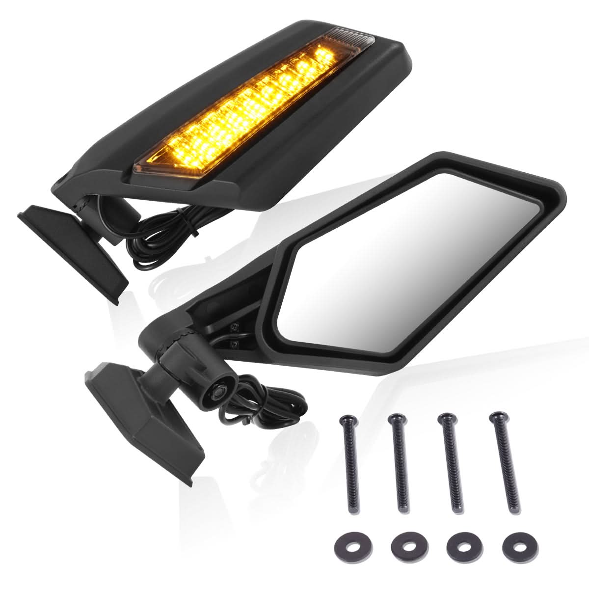 Universal UTV Side Mirror with LED Light