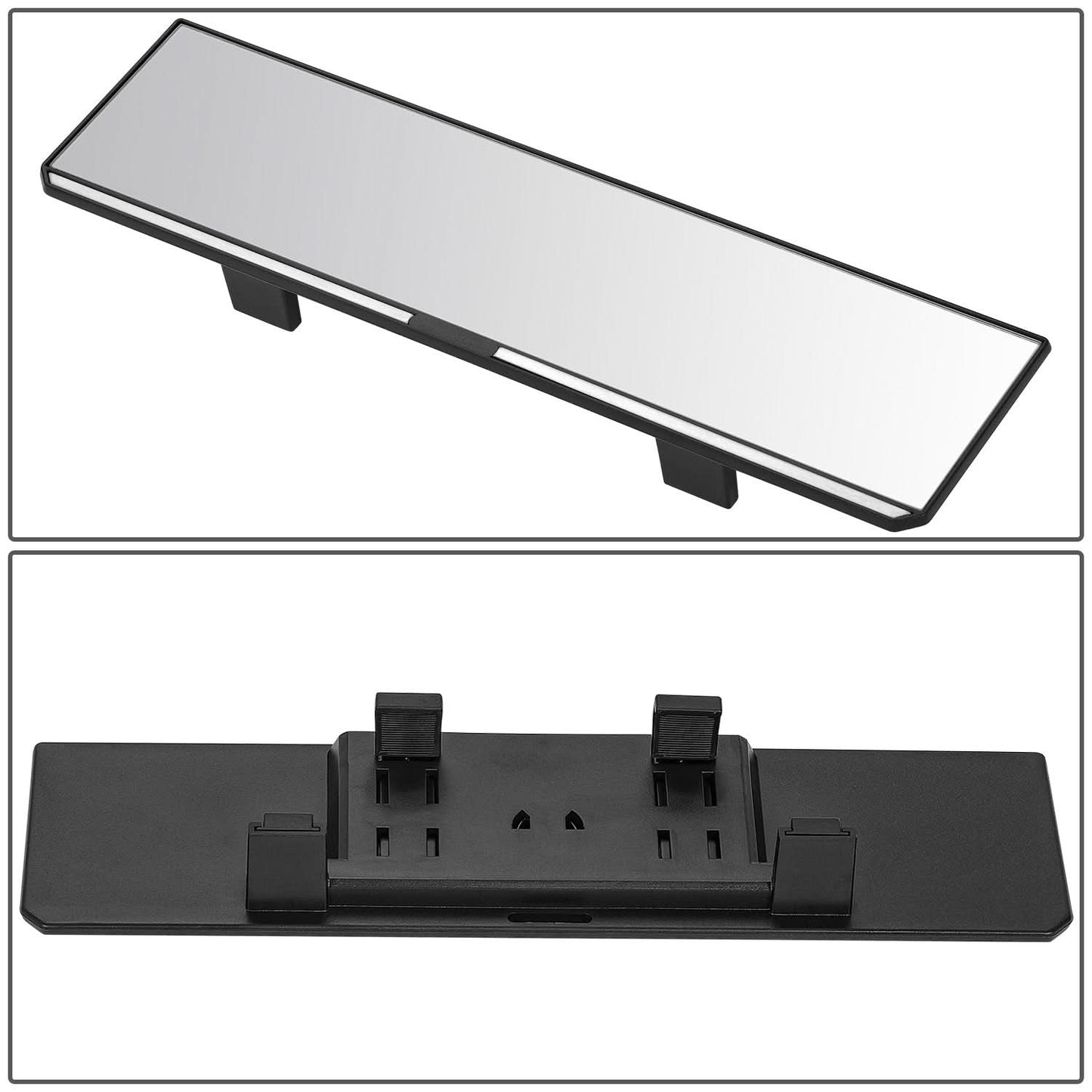 Universal Flat Panoramic Wide Angle Rear View Mirror 11.8"