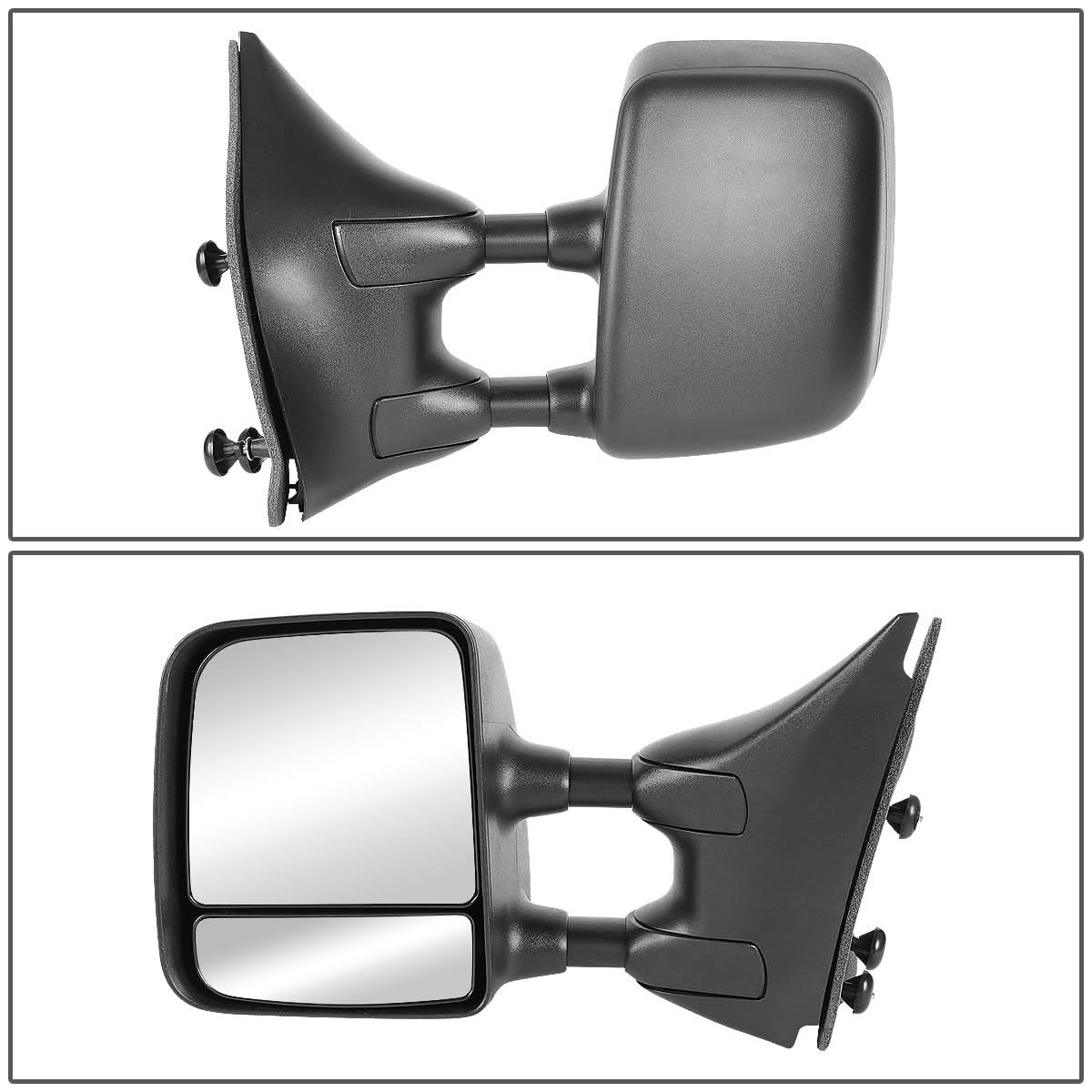 2005-2015 Nissan Frontier Manual Side Mirror - Left Black