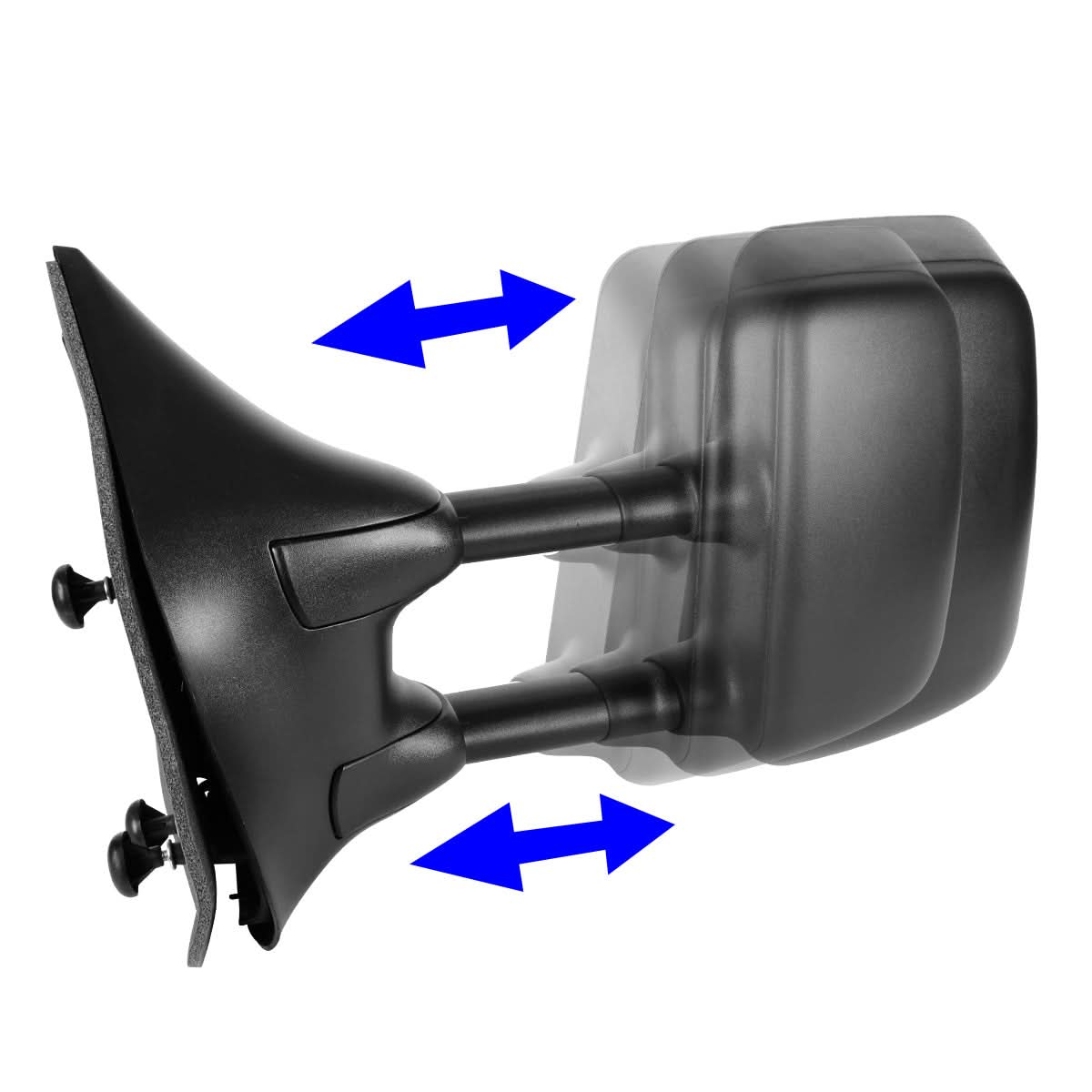 2005-2015 Nissan Frontier Manual Side Mirror - Left Black