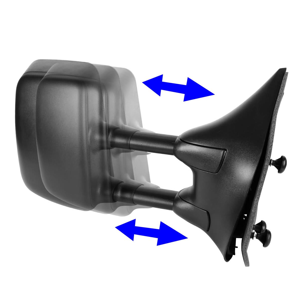 2005-2015 Nissan Frontier Manual Side Mirror - Right Black