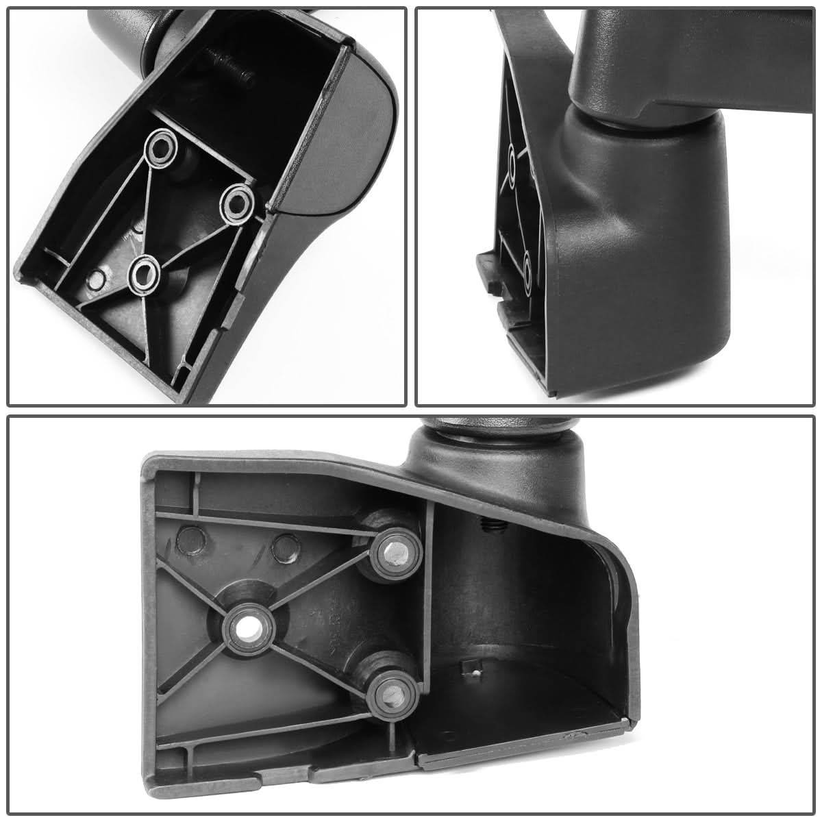 2003-2006 Jeep Wrangler Manual Side Mirror Right Black