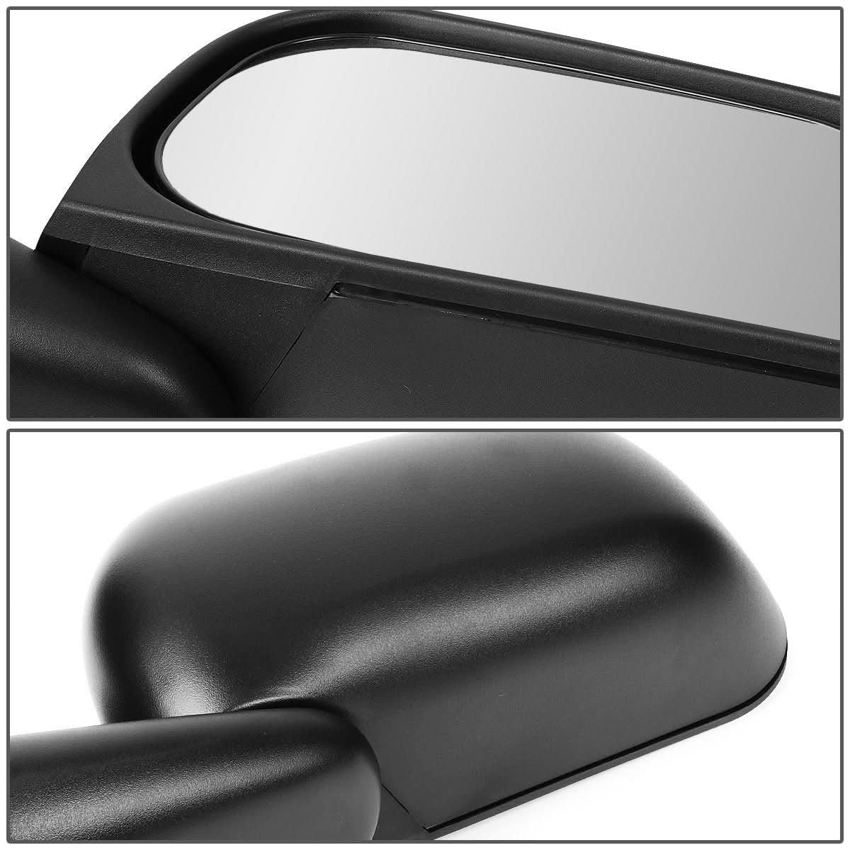 04-09 Dodge Durango Manual Side Mirror Right Black