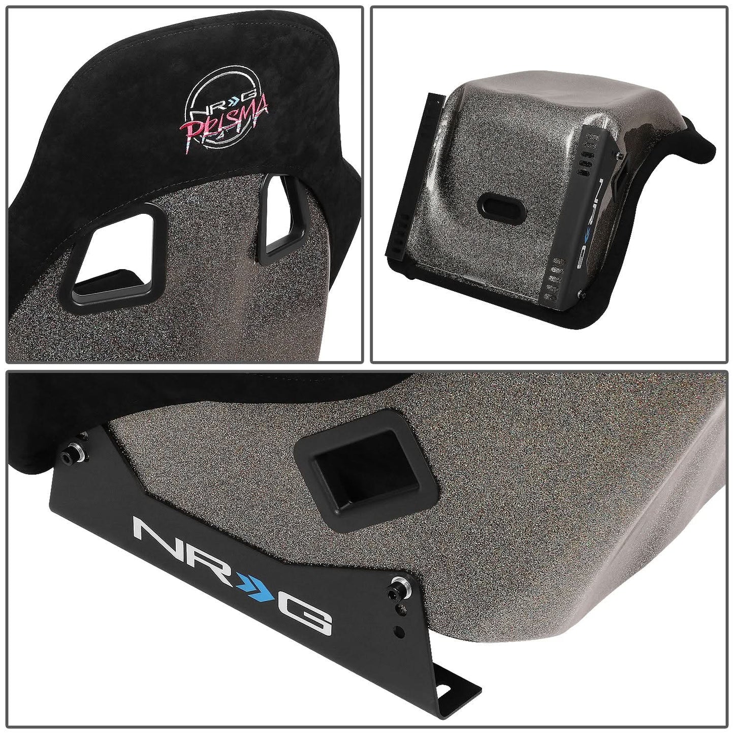 Prisma Ultra Style Fixed Back Bucket Racing Seat - FRP