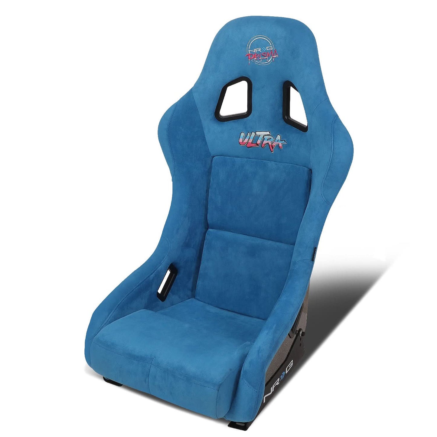 Prisma Ultra Style Fixed Back Bucket Racing Seat Blue Alcantara - FRP