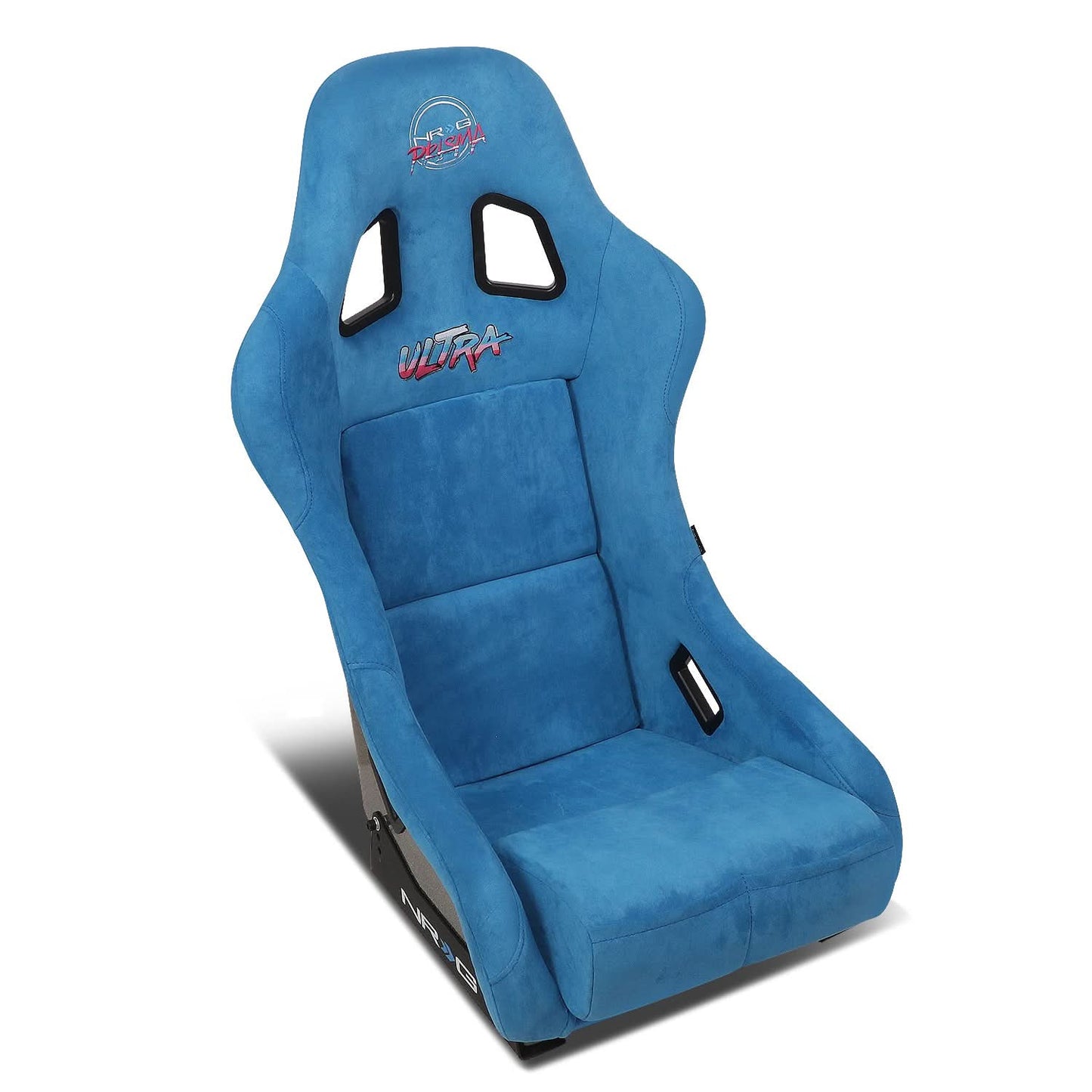 Prisma Ultra Style Fixed Back Bucket Racing Seat Blue Alcantara - FRP