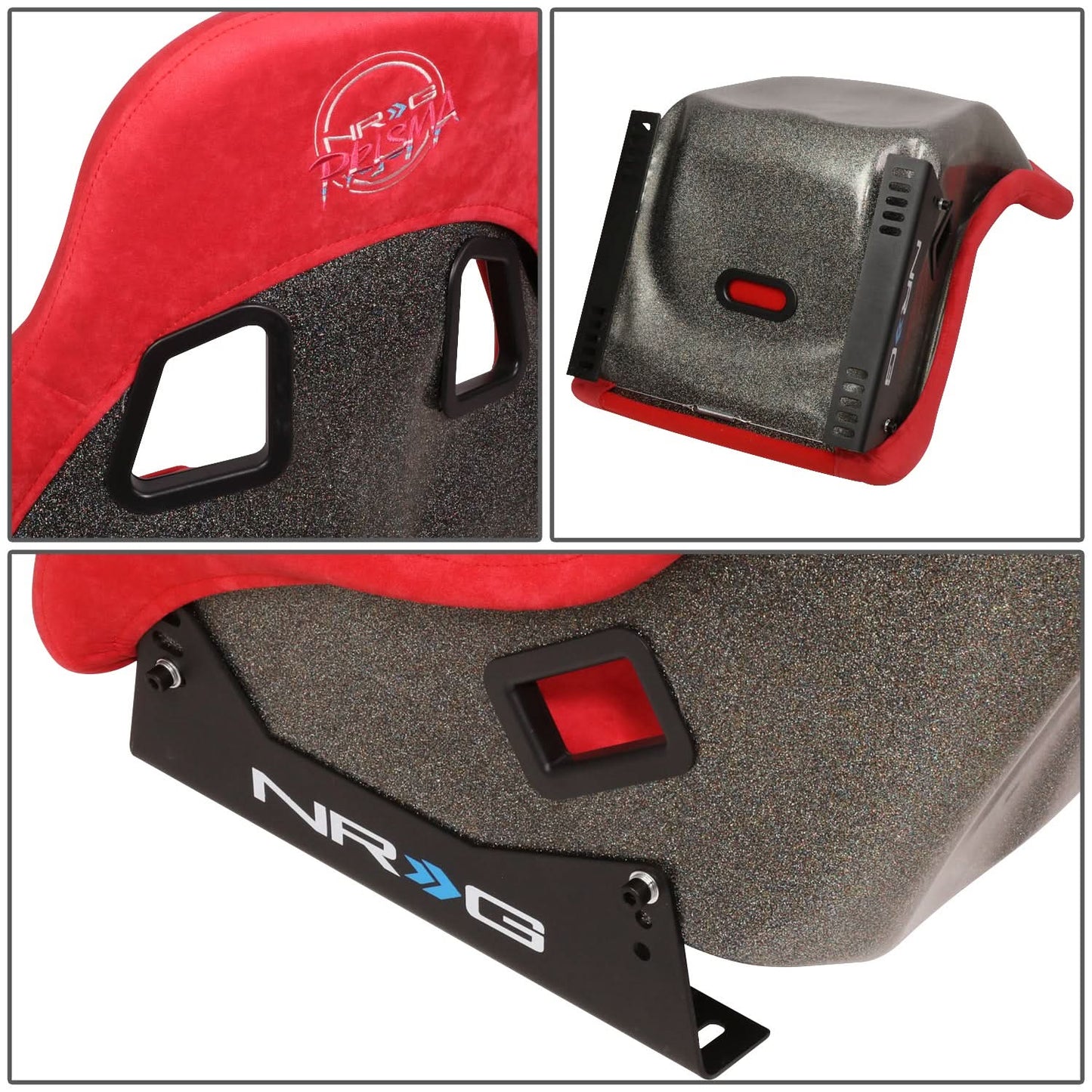 Prisma Ultra Style Fixed Back Bucket Racing Seat - FRP