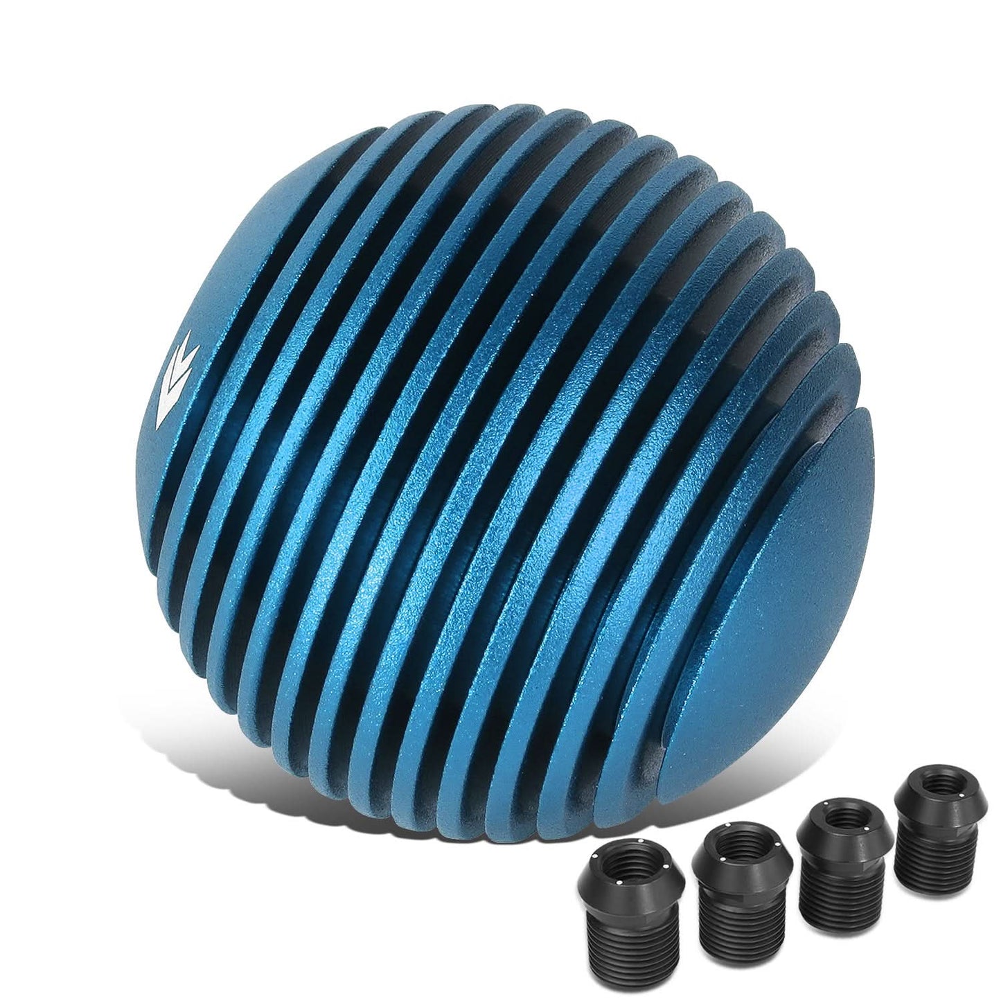 Universal Heatsink Style Ball Shift Knob - 50MM - Blue