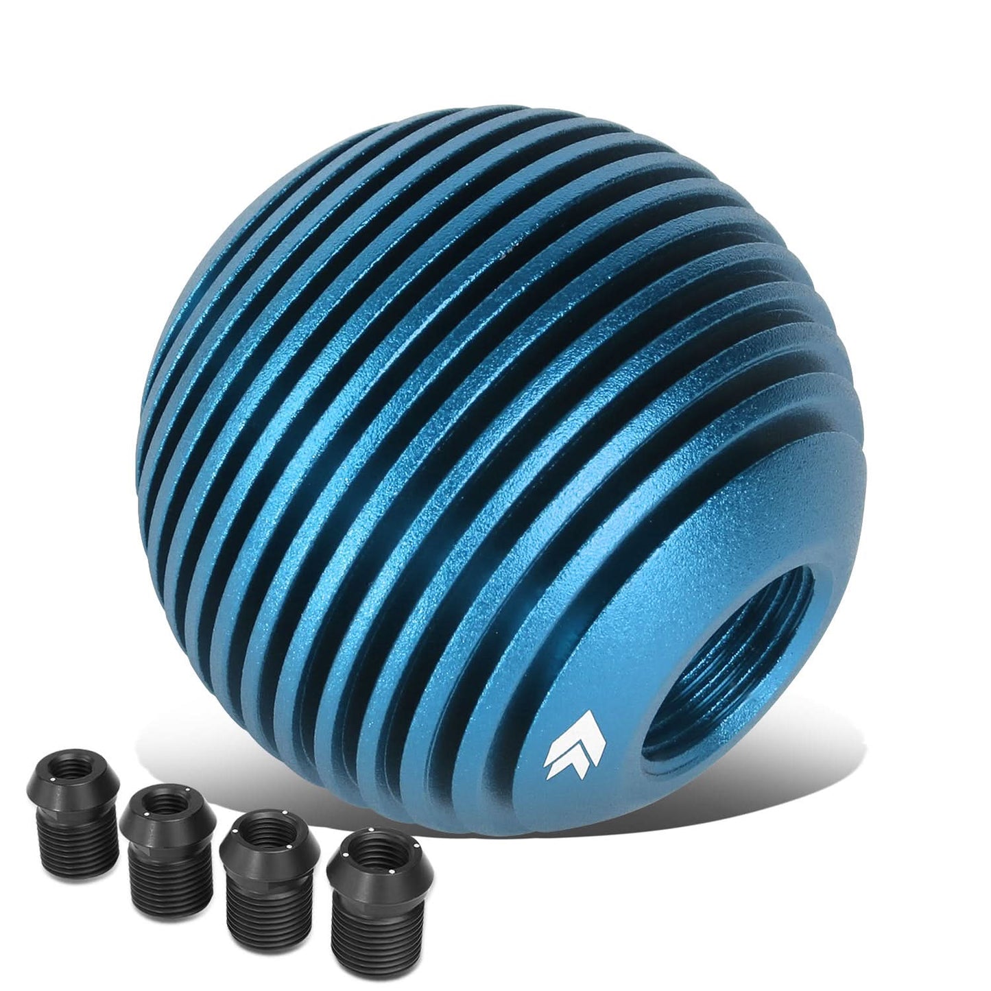 Universal Heatsink Style Ball Shift Knob - 50MM - Blue
