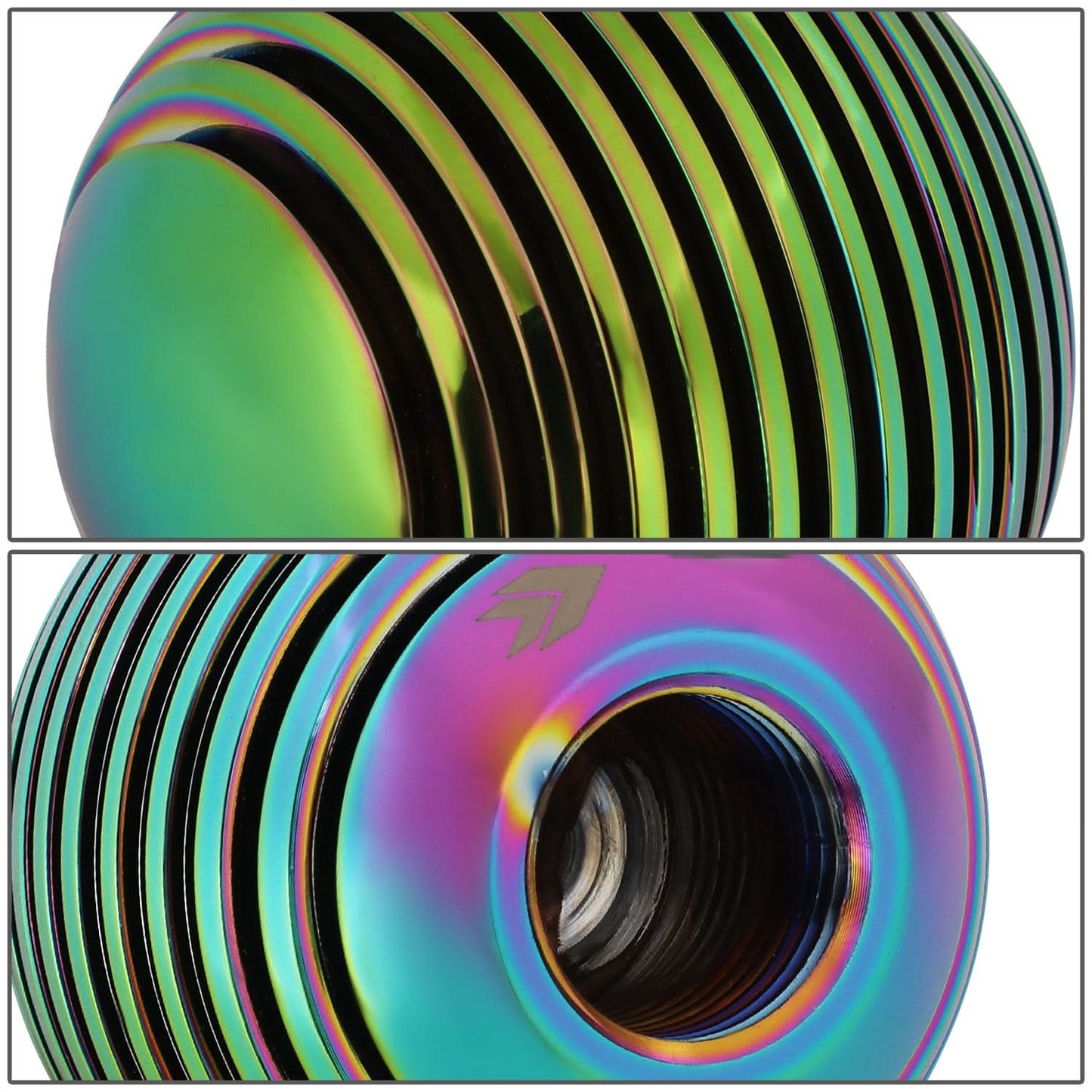 Heatsink Style Ball Shift Knob - 50MM - Neo Chrome