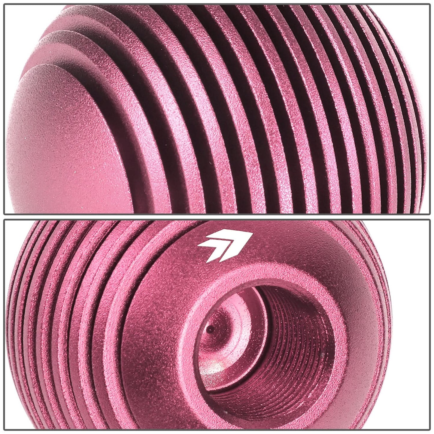 Universal Heatsink Style Ball Shift Knob 50MM Pink