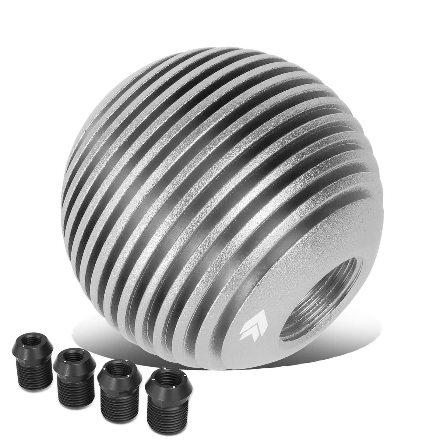 Heatsink Style Ball Shift Knob - 50MM - Silver