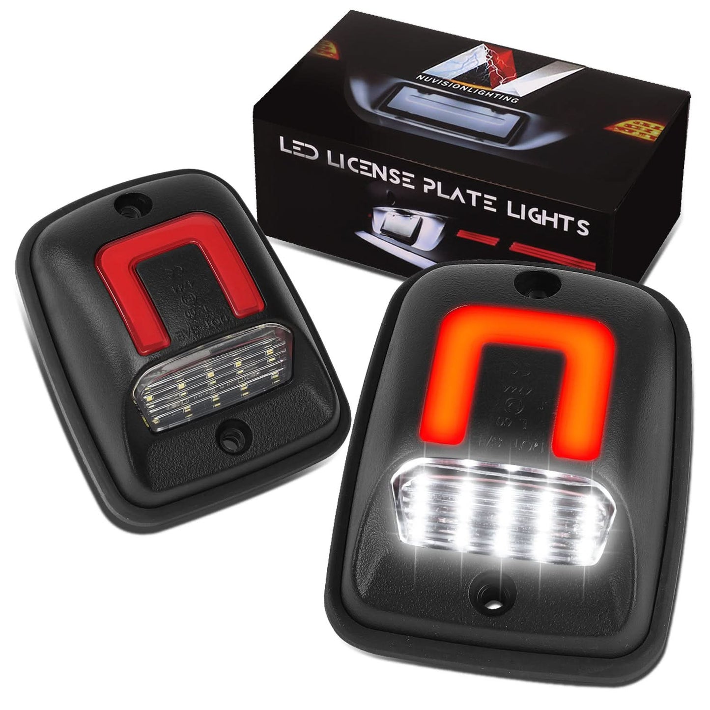 95-04 Toyota Tacoma / 92-98 T100 LED License Plate Lamp - White/Red