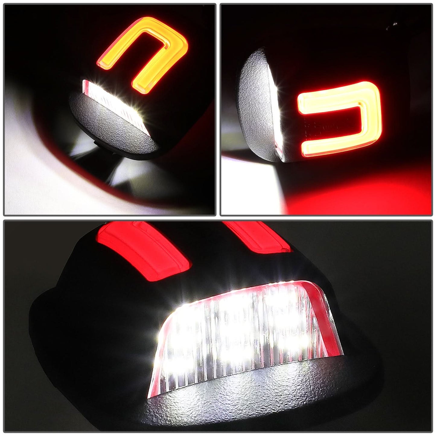 1994-2004 Nissan Xterra / Frontier LED License Plate Lamp White Red