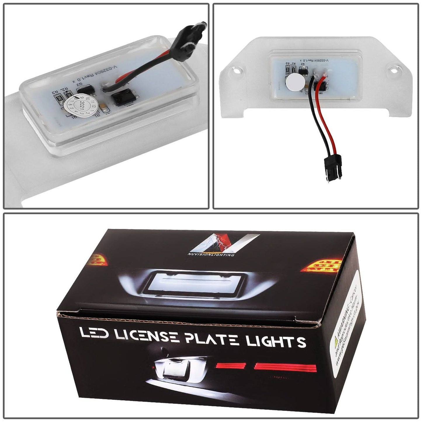 LED License Plate Lamp for Chrysler 300/Sebring Dodge Dart/Challenger/Avenger/Charger/Magnum - White
