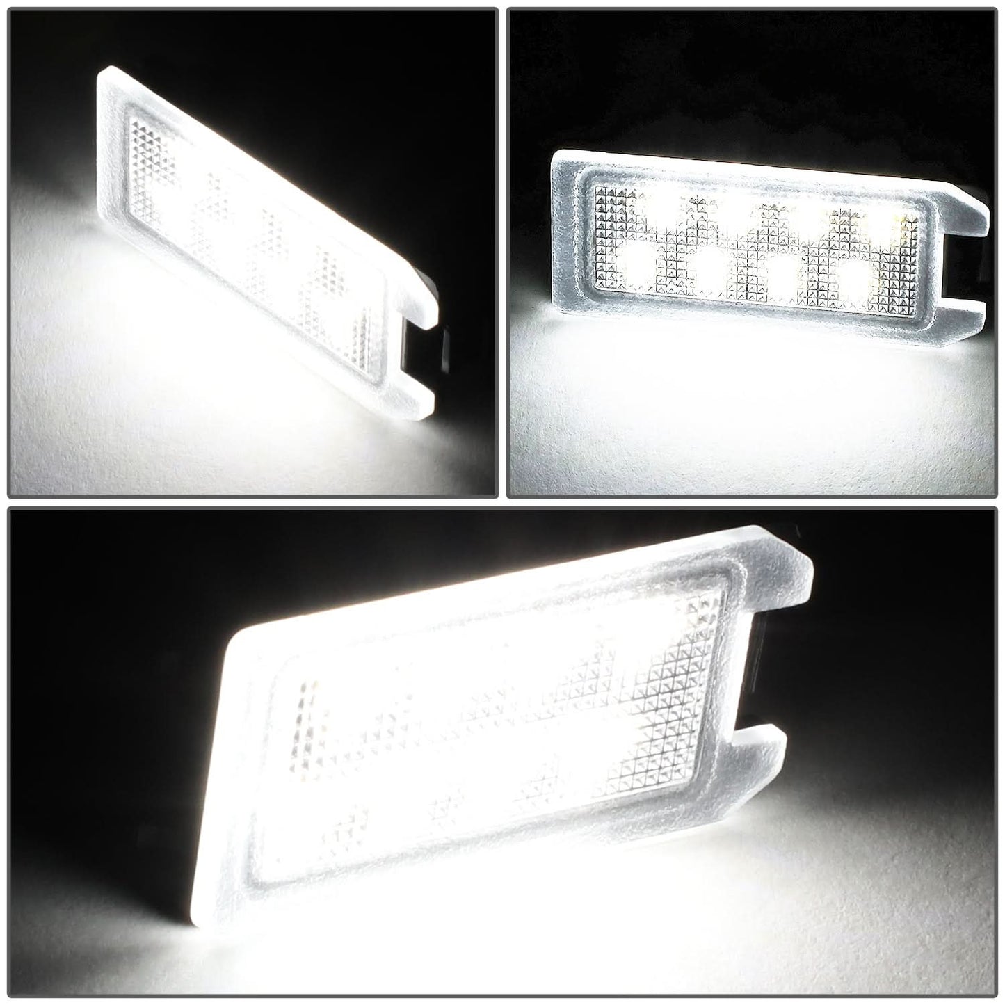 LED License Plate Lamp - 13-19 Fiat 500 / 15-17 Dodge Viper / 14-20 Jeep Grand Cherokee / 17-20 Maserati Levante - White