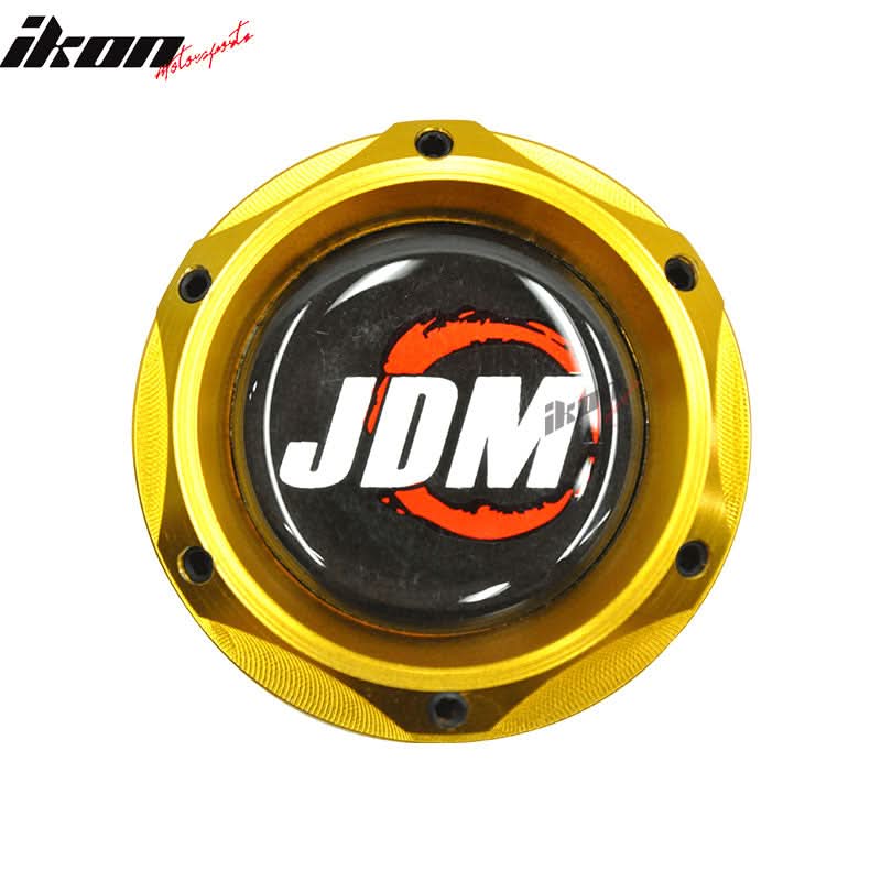 Gold JD Oil Billet Filler Tank Cap Cover Civic EK Fits Acura RSX