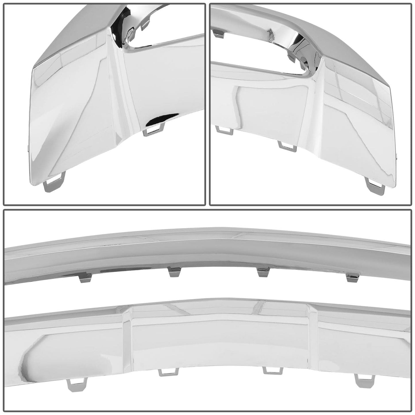 2016-2017 Mercedes W166 Front Bumper Lower Trim Cover Chrome