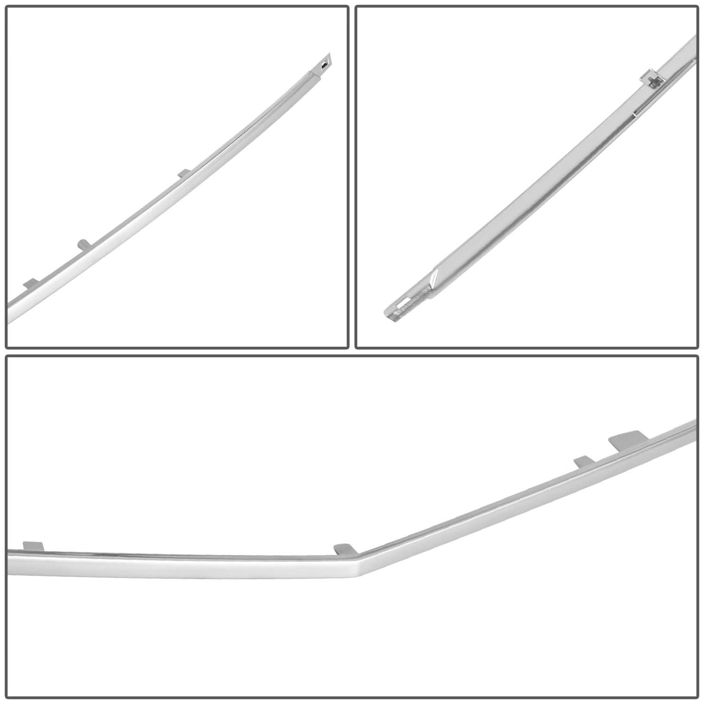 2010+ Mercedes W207 Front Bumper Lower Center Chrome Molding ABS