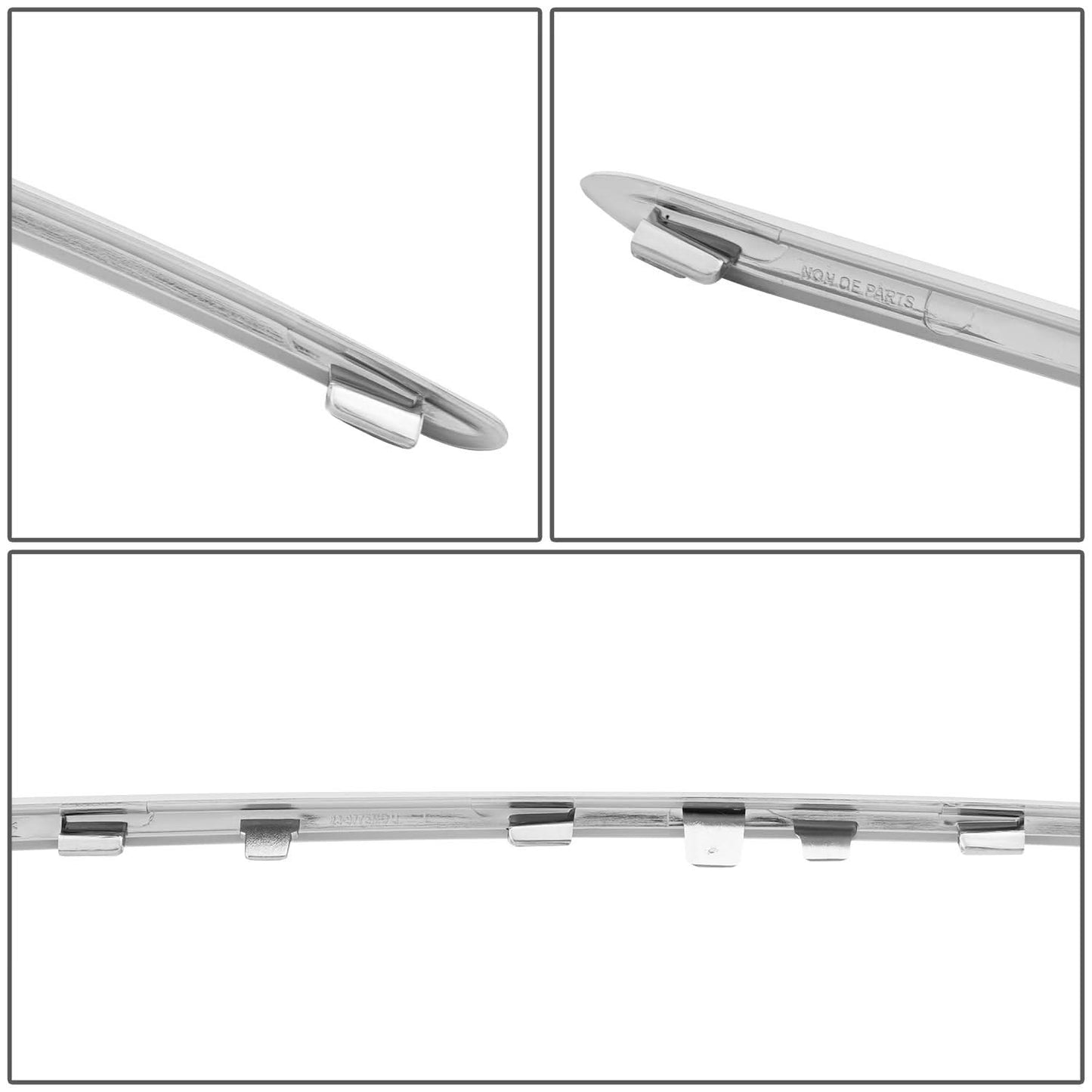2017-2018 Mercedes E-Class Sedan Front Grille Upper Trim Chrome