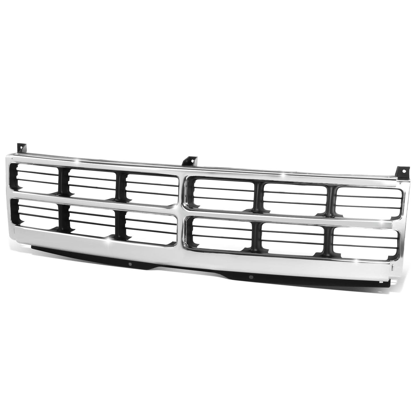 1987-1996 Dodge Dakota Chrome/Black Front Grille Assembly
