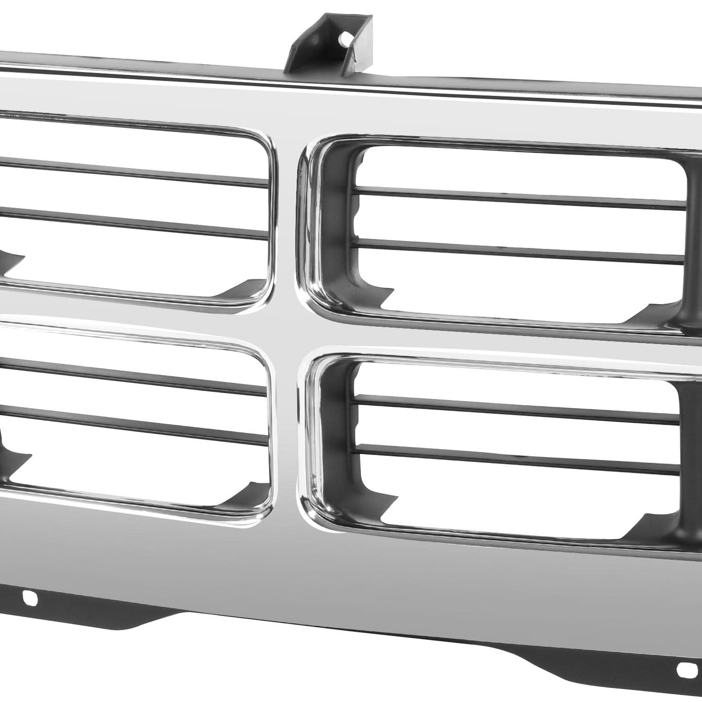 1987-1996 Dodge Dakota Chrome/Black Front Grille Assembly