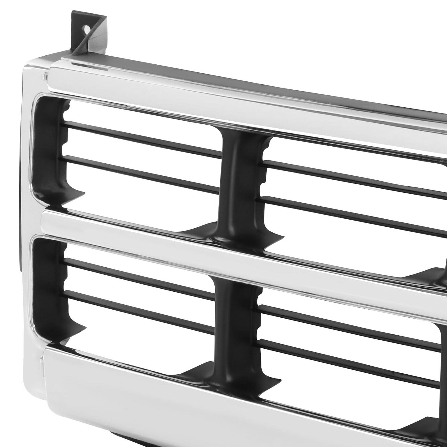 1987-1996 Dodge Dakota Chrome/Black Front Grille Assembly
