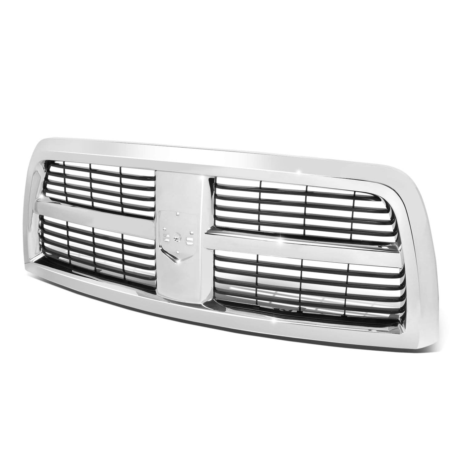 2009-2018 Dodge Ram Black w/ Chrome Frame Front Grille Assembly