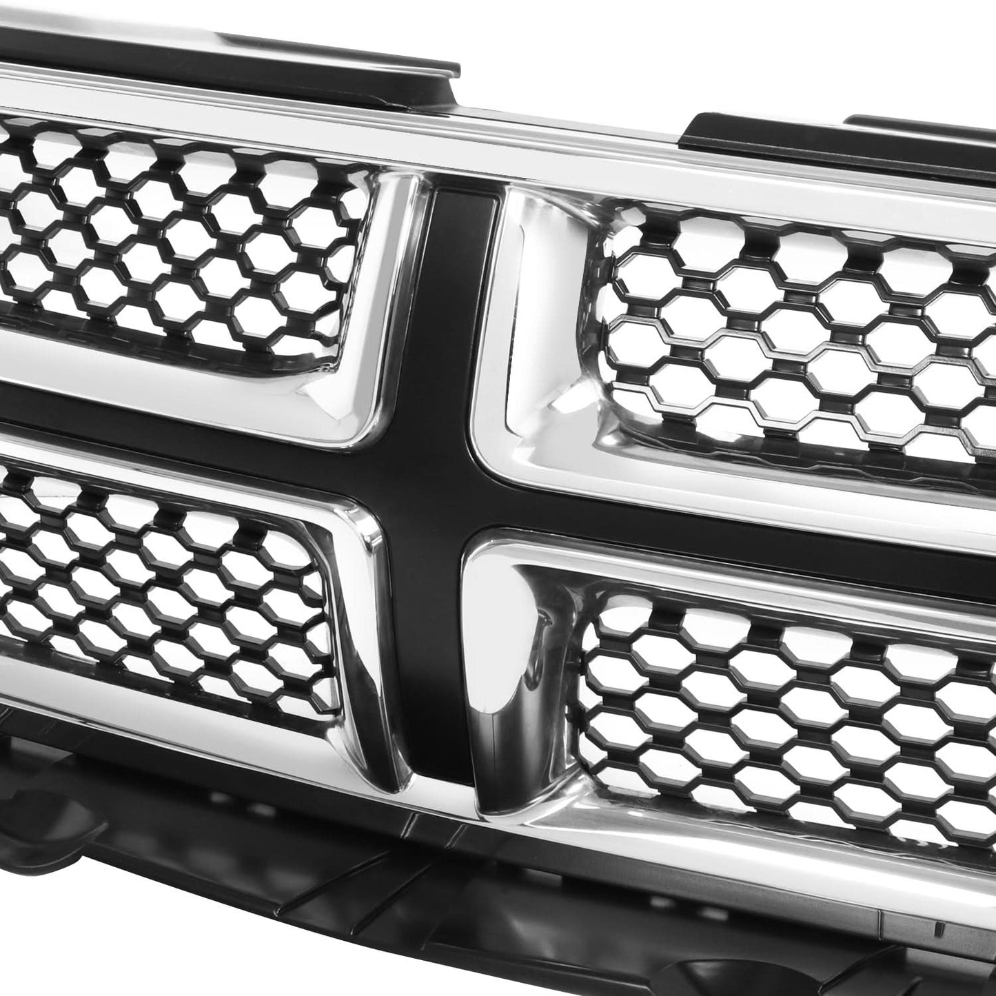 2011-2013 Dodge Durango Chrome Black Grille Assembly