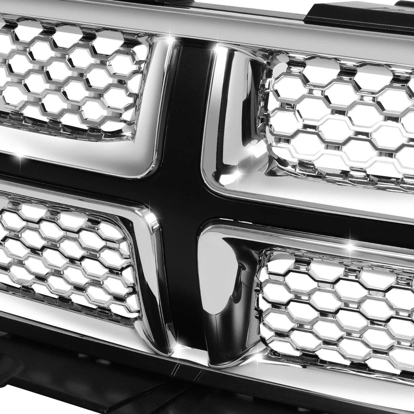 2011-2013 Dodge Durango Chrome/Black Front Grille Assembly