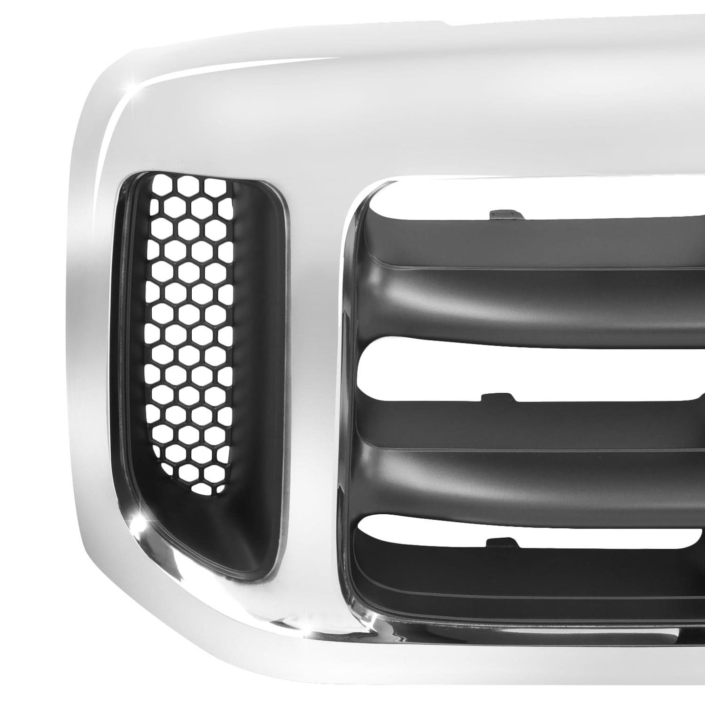 99-04 Ford F350 / 00-05 Excursion Gray Chrome Frame Grille