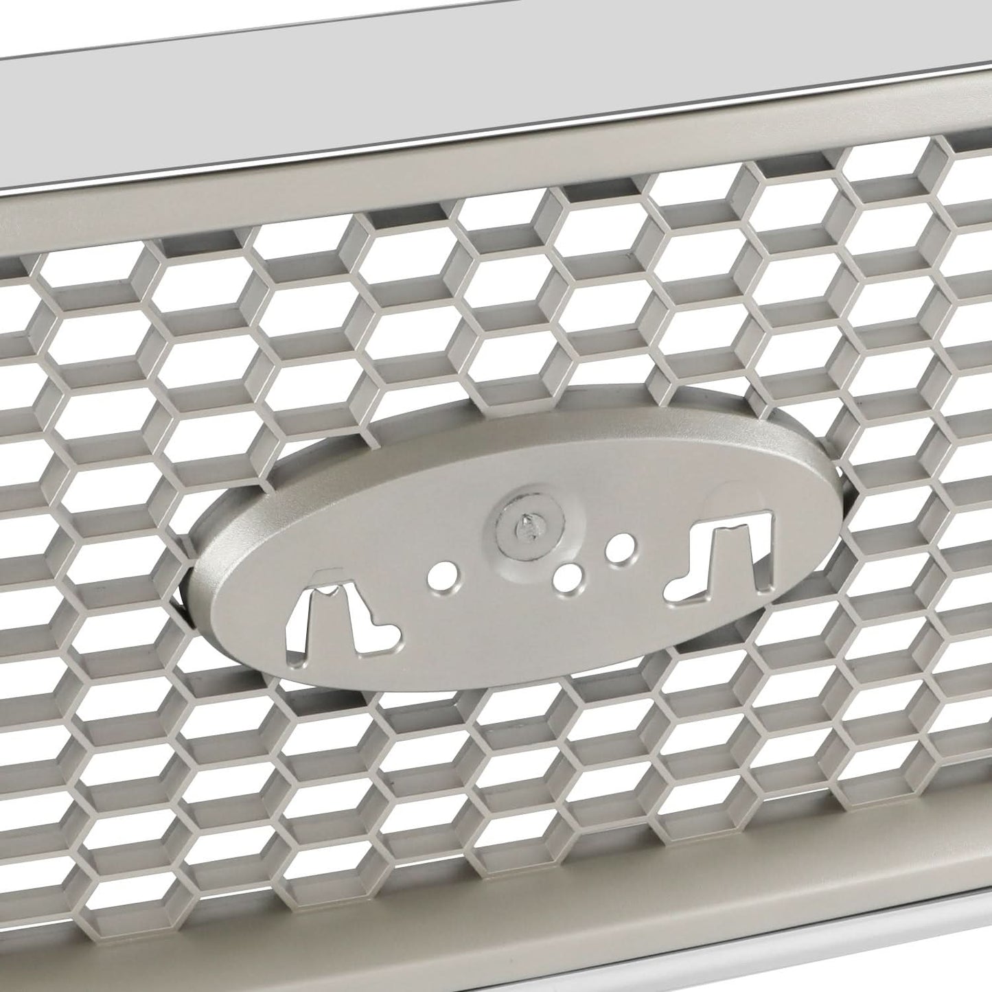 2004-2008 Ford F150 Lariat Style Front Grille Silver Chrome