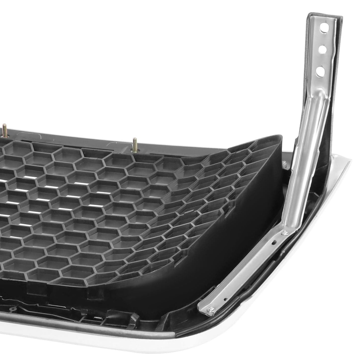 2004-2008 Ford F150 Lariat Style Front Grille Silver Chrome