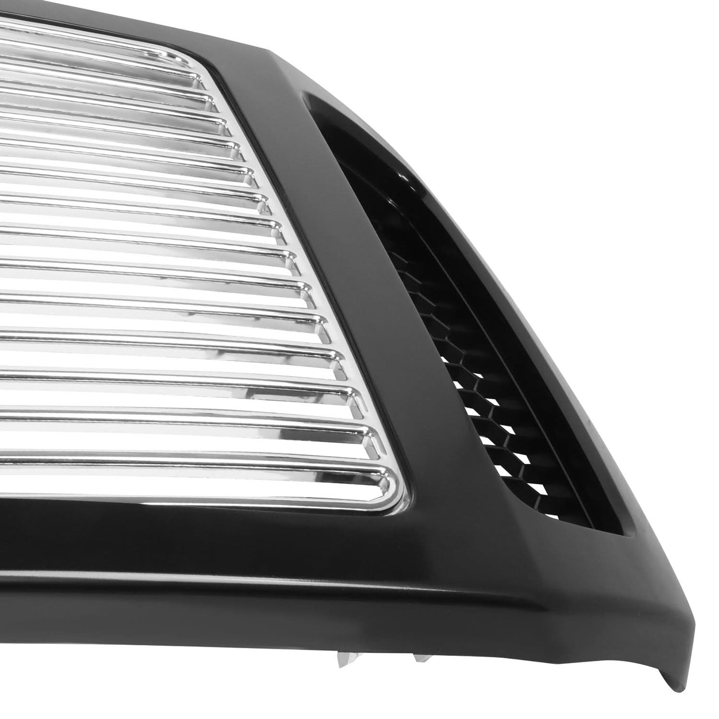2005-2007 Ford F350 Super Duty Chrome Grille with Black Frame