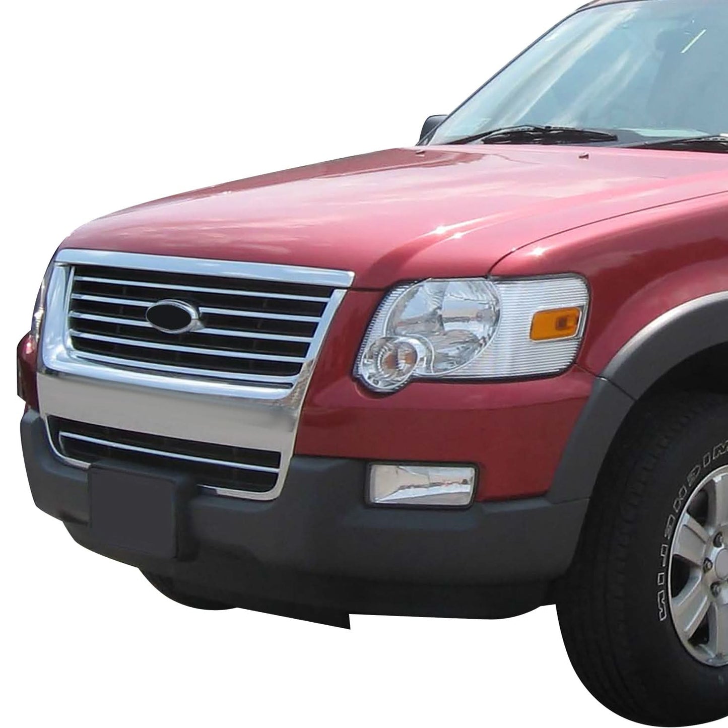 2006-2010 Ford Explorer Chrome/Black Grille Assembly