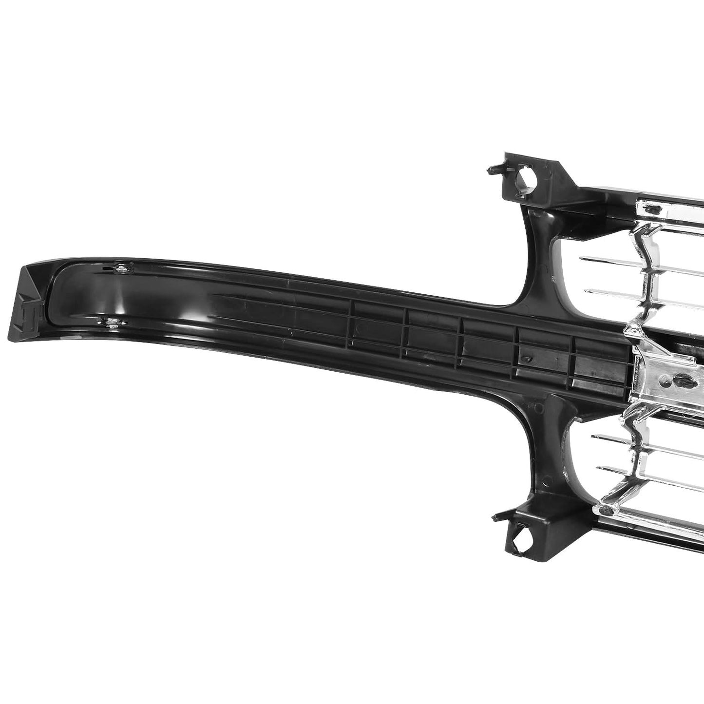 99-02 Chevrolet Silverado Chrome/Black Grille Assembly