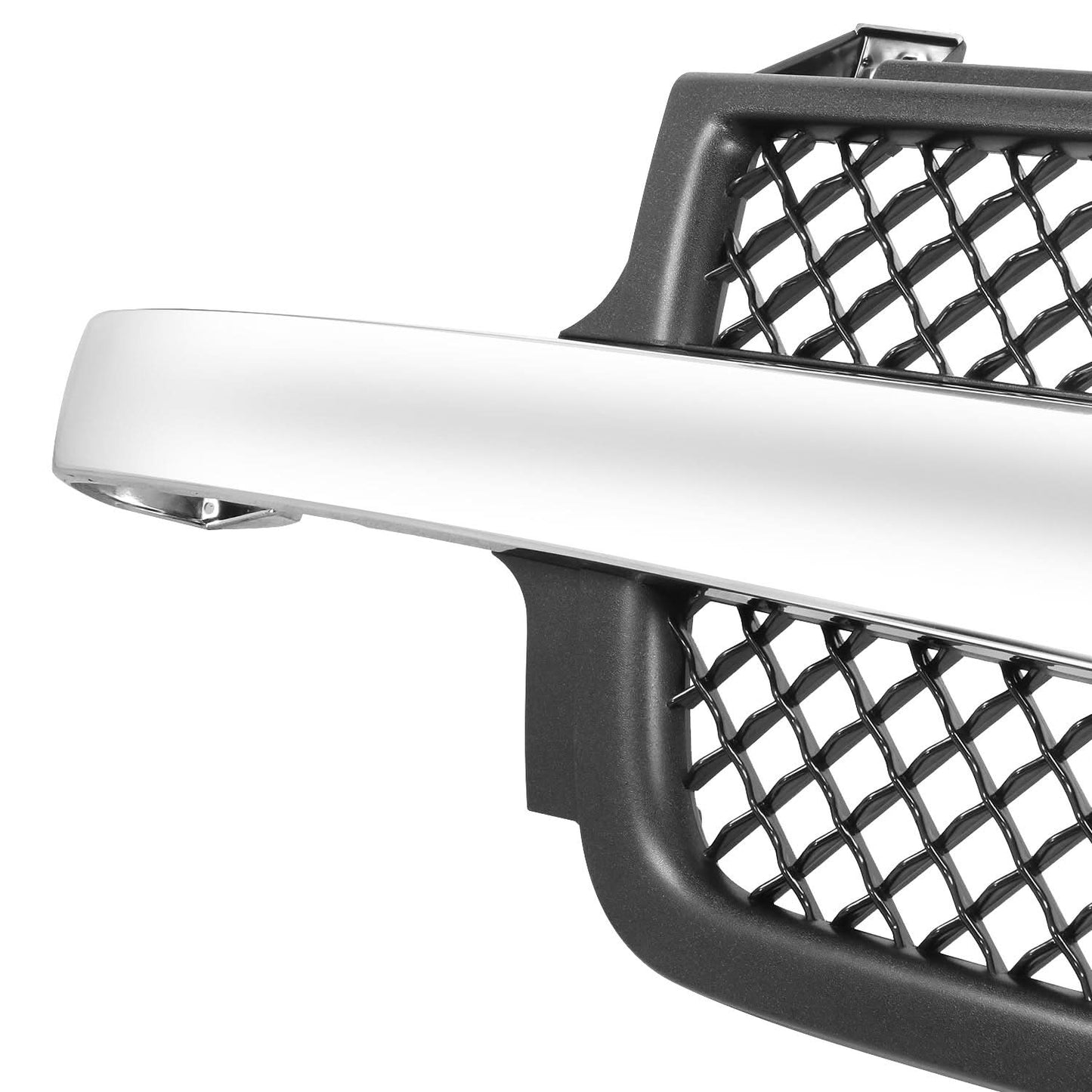 1999-2002 Chevrolet Silverado 2500HD/3500HD Chrome Black Grille
